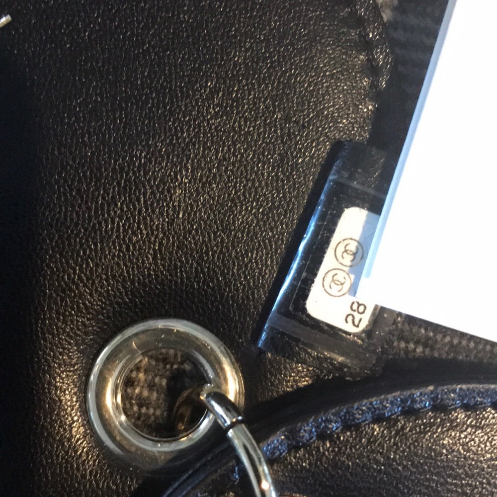 NWT Rare Chanel Black Lambskin Leather Luggage Tag - Picture 6 of 7